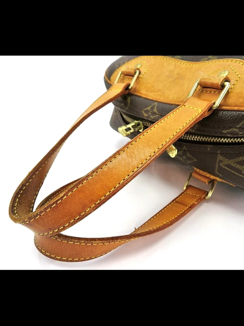 Louis Vuitton Monogram Canvas Brown & Tan Shoulder Tote